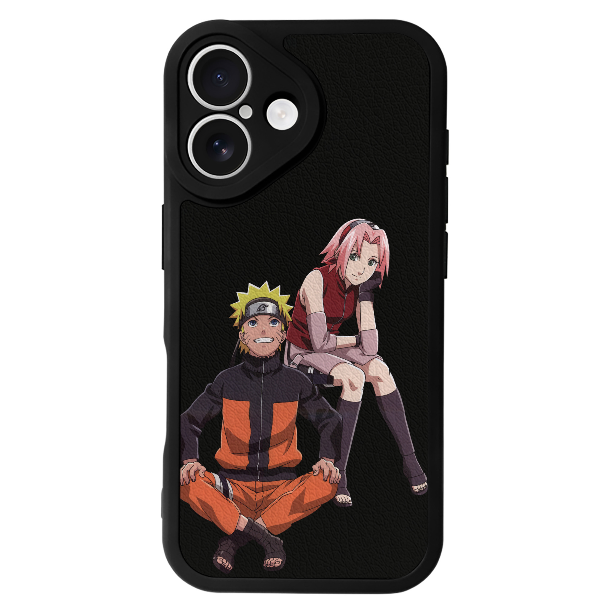 （画像用） NARUTO -ナルト- うずまき ナルト Uzumaki Naruto 【iPhone 16シリーズ対応】シリコンスマホケース（レザー調） 材質：シリコン